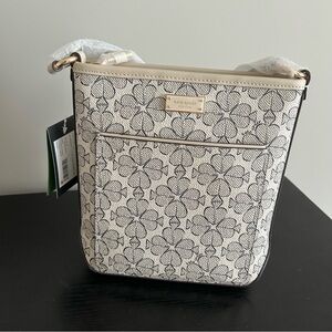Kate Spade Flower Small Swingpack Neutral Crossbody Bag